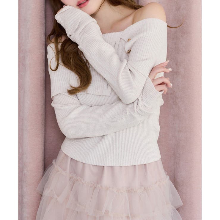 【one after another】オフショルニット | NICE CLAUP / OLIVE des OLIVE　OUTLET | 詳細画像7 