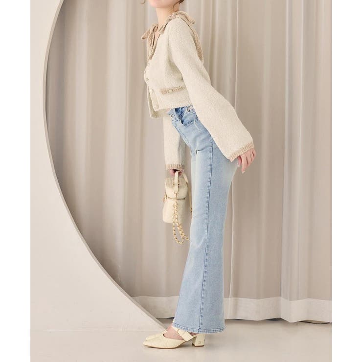 【one after another】【セットアップ可能】金ボタン配色カーディガ… | NICE CLAUP / OLIVE des OLIVE　OUTLET | 詳細画像7 
