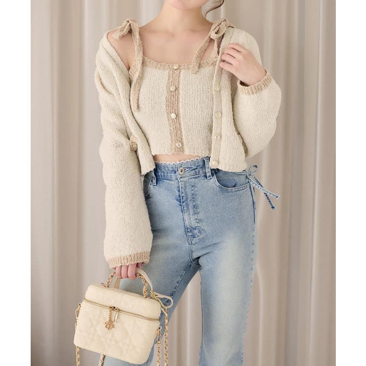 【one after another】【セットアップ可能】金ボタン配色カーディガ… | NICE CLAUP / OLIVE des OLIVE　OUTLET | 詳細画像5 