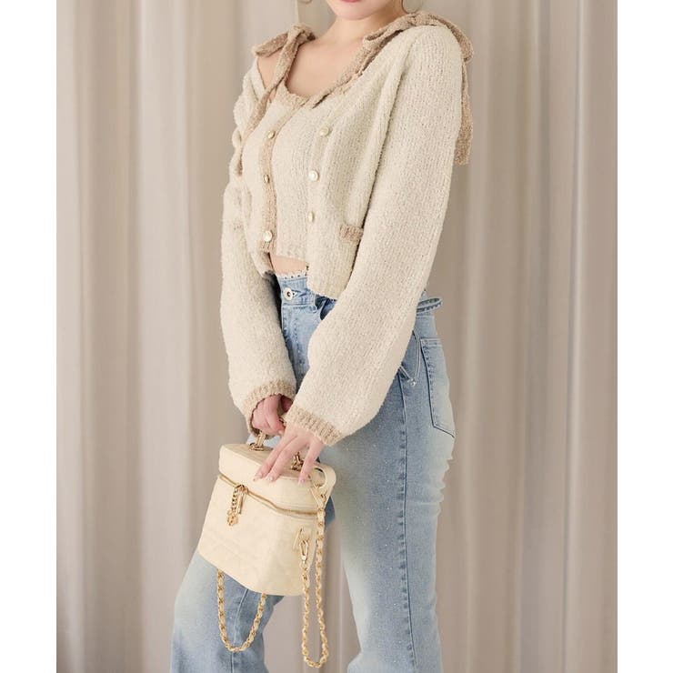 【one after another】【セットアップ可能】金ボタン配色カーディガ… | NICE CLAUP / OLIVE des OLIVE　OUTLET | 詳細画像6 