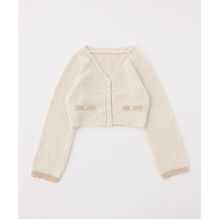 【one after another】【セットアップ可能】金ボタン配色カーディガ… | NICE CLAUP / OLIVE des OLIVE　OUTLET | 詳細画像1 