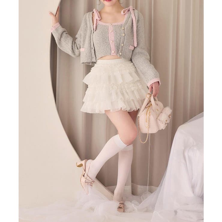 【one after another】【セットアップ可能】金ボタン配色カーディガ… | NICE CLAUP / OLIVE des OLIVE　OUTLET | 詳細画像27 