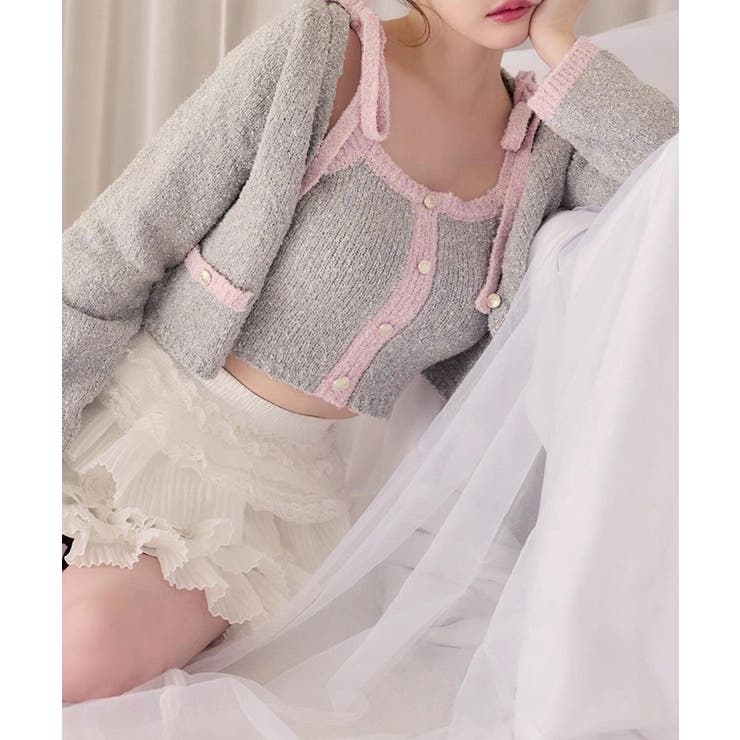 【one after another】【セットアップ可能】金ボタン配色カーディガ… | NICE CLAUP / OLIVE des OLIVE　OUTLET | 詳細画像24 