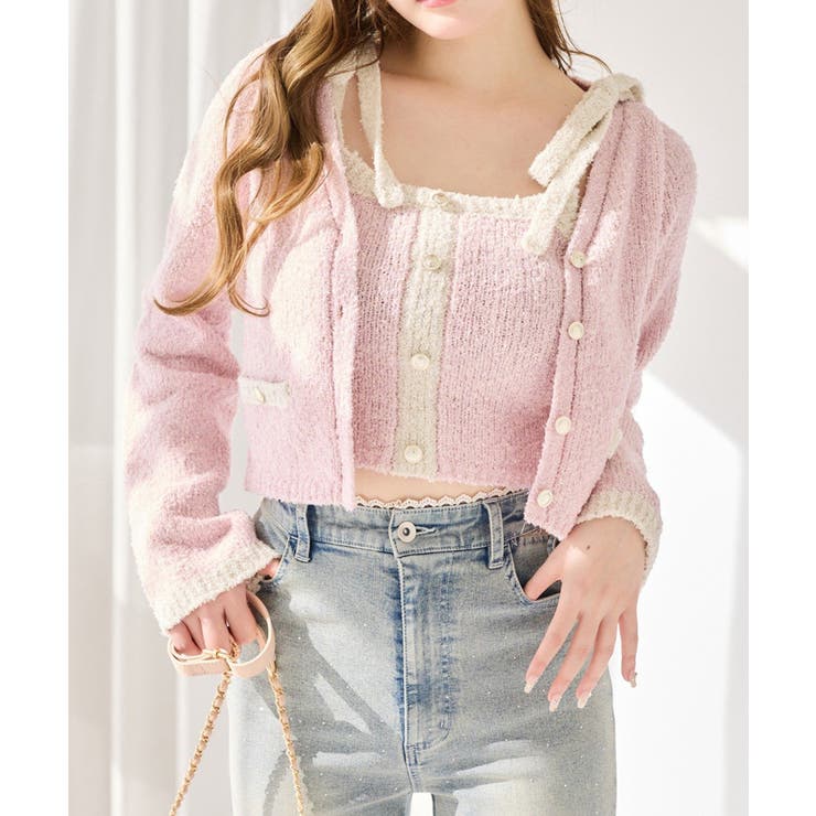 【one after another】【セットアップ可能】肩リボン配色ビスチェ | NICE CLAUP / OLIVE des OLIVE　OUTLET | 詳細画像11 