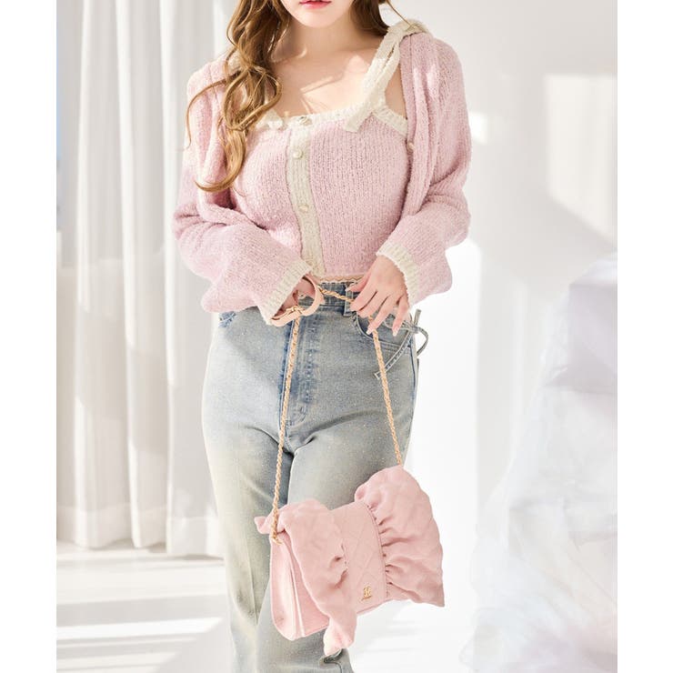 【one after another】【セットアップ可能】肩リボン配色ビスチェ | NICE CLAUP / OLIVE des OLIVE　OUTLET | 詳細画像13 