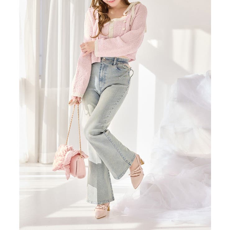 【one after another】【セットアップ可能】肩リボン配色ビスチェ | NICE CLAUP / OLIVE des OLIVE　OUTLET | 詳細画像15 