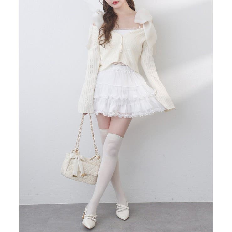 【one after another】キラキラボタンアイレットカーデ | NICE CLAUP / OLIVE des OLIVE　OUTLET | 詳細画像4 