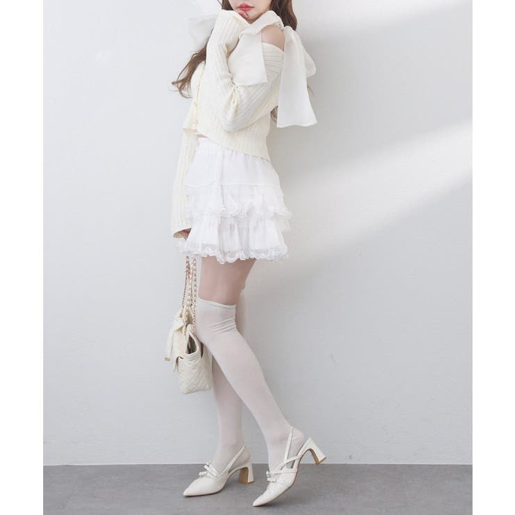 【one after another】キラキラボタンアイレットカーデ | NICE CLAUP / OLIVE des OLIVE　OUTLET | 詳細画像7 
