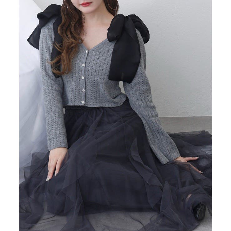 【one after another】キラキラボタンアイレットカーデ | NICE CLAUP / OLIVE des OLIVE　OUTLET | 詳細画像23 