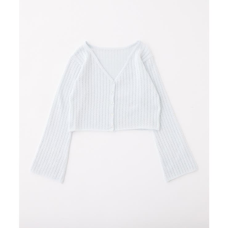 【one after another】キラキラボタンアイレットカーデ | NICE CLAUP / OLIVE des OLIVE　OUTLET | 詳細画像14 