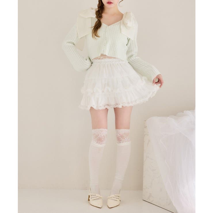 【one after another】キラキラボタンアイレットカーデ | NICE CLAUP / OLIVE des OLIVE　OUTLET | 詳細画像27 