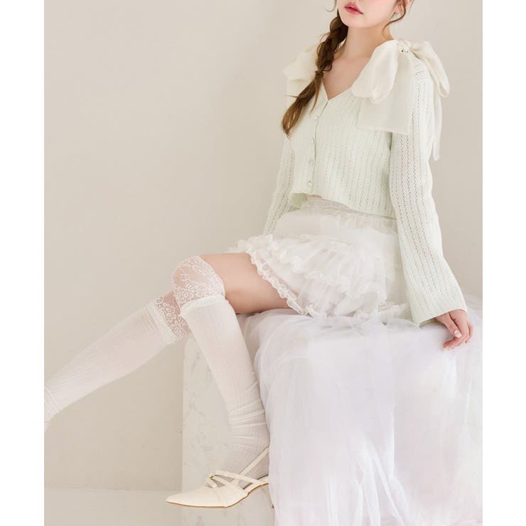 【one after another】キラキラボタンアイレットカーデ | NICE CLAUP / OLIVE des OLIVE　OUTLET | 詳細画像31 