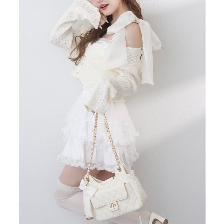 【one after another】キラキラボタンアイレットカーデ | NICE CLAUP / OLIVE des OLIVE　OUTLET | 詳細画像4 