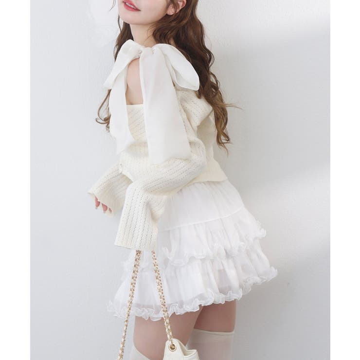 【one after another】キラキラボタンアイレットカーデ | NICE CLAUP / OLIVE des OLIVE　OUTLET | 詳細画像8 