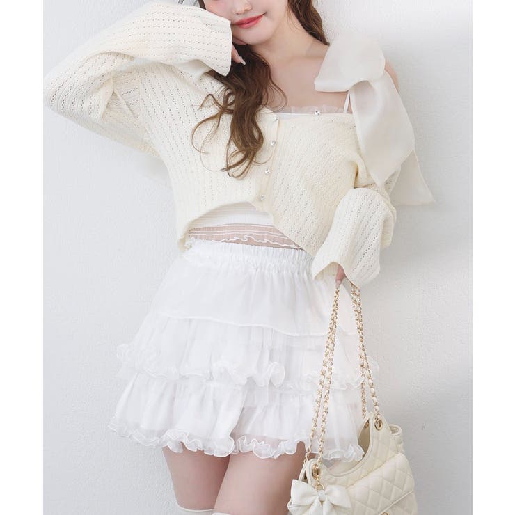 【one after another】キラキラボタンアイレットカーデ | NICE CLAUP / OLIVE des OLIVE　OUTLET | 詳細画像9 