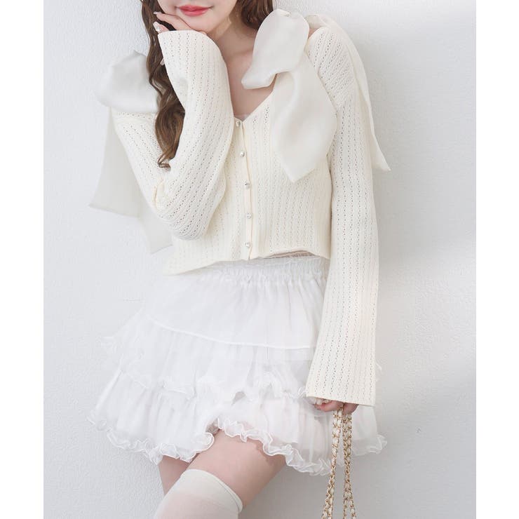 【one after another】キラキラボタンアイレットカーデ | NICE CLAUP / OLIVE des OLIVE　OUTLET | 詳細画像11 