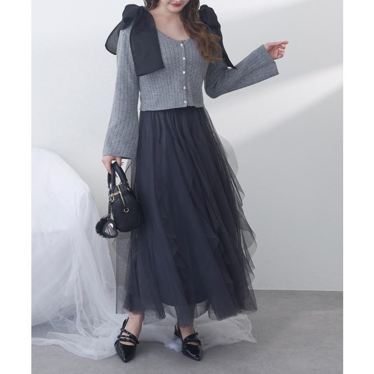 【one after another】キラキラボタンアイレットカーデ | NICE CLAUP / OLIVE des OLIVE　OUTLET | 詳細画像16 