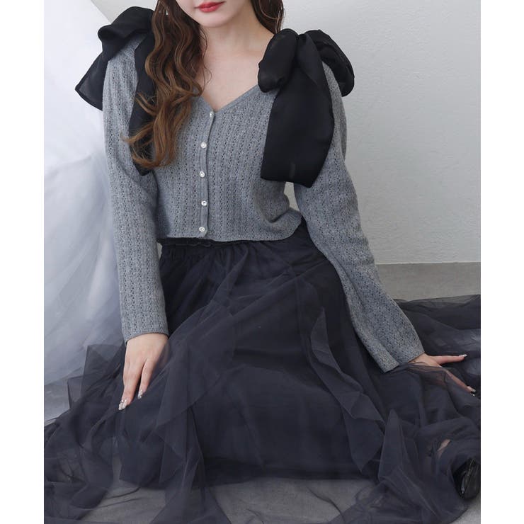 【one after another】キラキラボタンアイレットカーデ | NICE CLAUP / OLIVE des OLIVE　OUTLET | 詳細画像18 