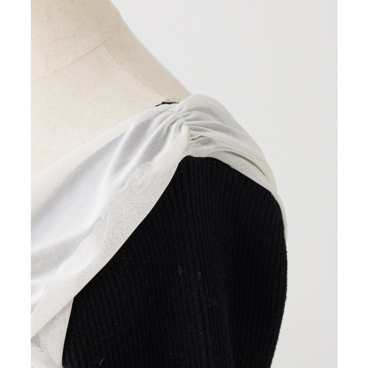 【one after another】異素材ドッキングオフショルニット | NICE CLAUP / OLIVE des OLIVE　OUTLET | 詳細画像26 