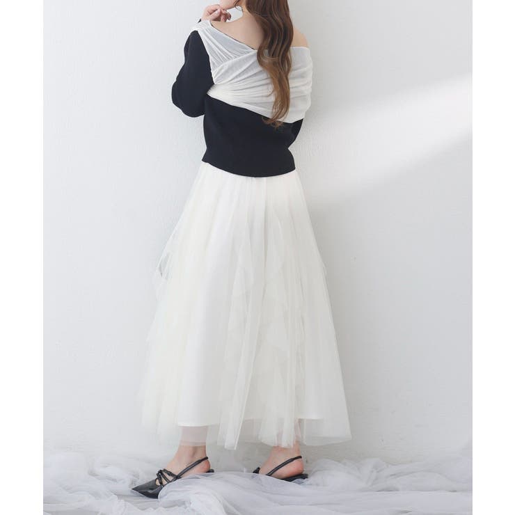 【one after another】異素材ドッキングオフショルニット | NICE CLAUP / OLIVE des OLIVE　OUTLET | 詳細画像20 