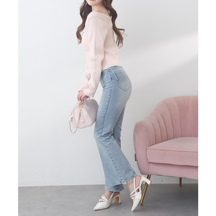 【one after another】異素材ドッキングオフショルニット | NICE CLAUP / OLIVE des OLIVE　OUTLET | 詳細画像11 