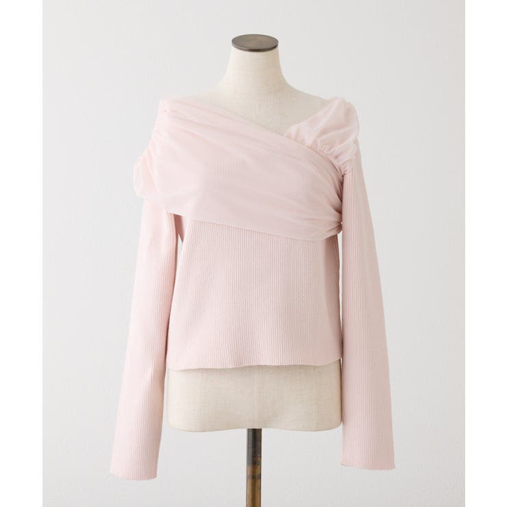 【one after another】異素材ドッキングオフショルニット | NICE CLAUP / OLIVE des OLIVE　OUTLET | 詳細画像7 