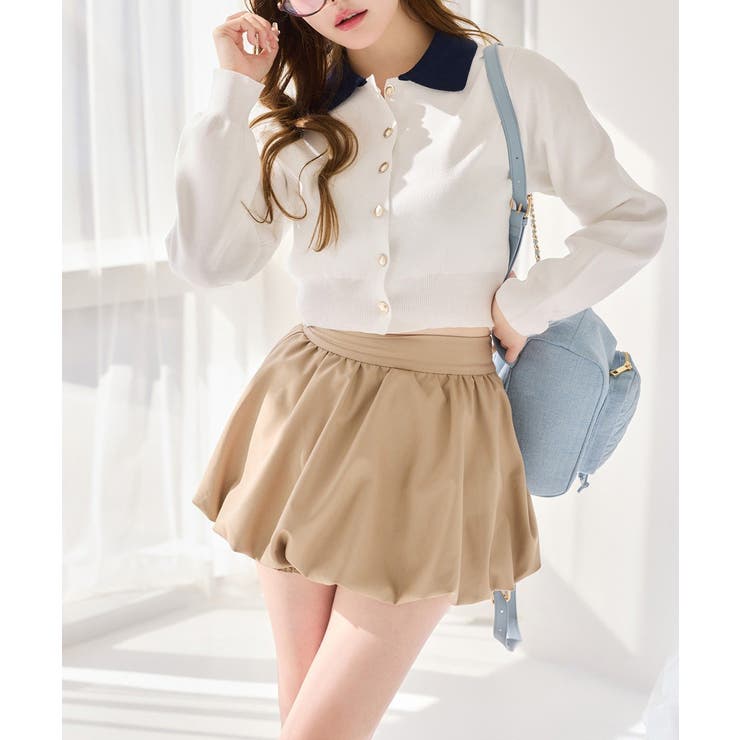 【one after another】配色襟付きニット | NICE CLAUP / OLIVE des OLIVE　OUTLET | 詳細画像4 