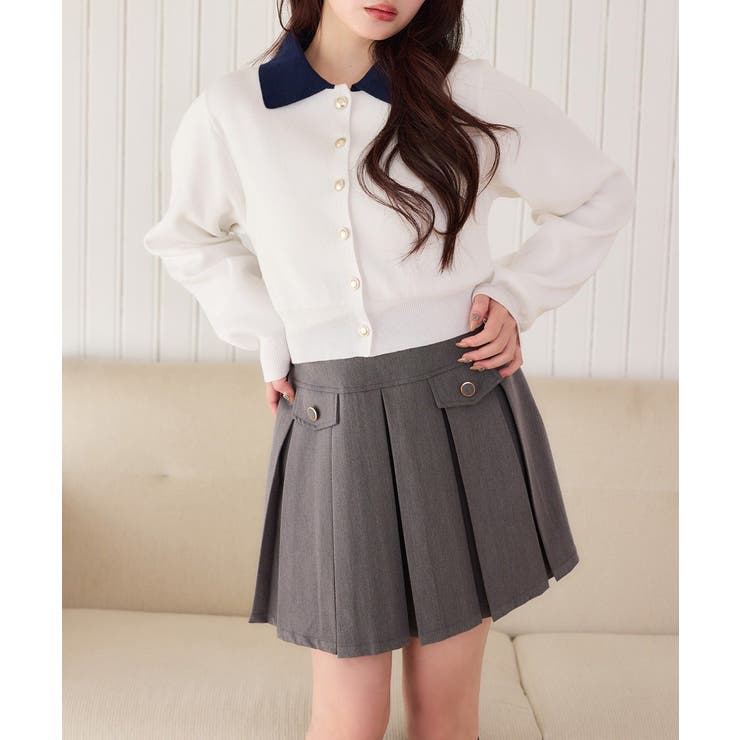 【one after another】配色襟付きニット | NICE CLAUP / OLIVE des OLIVE　OUTLET | 詳細画像10 