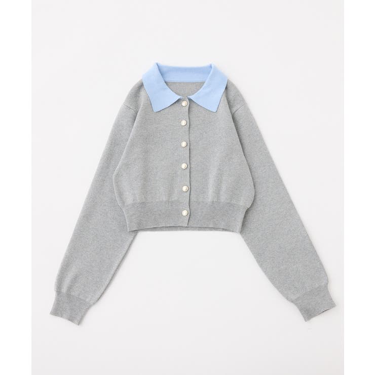 【one after another】配色襟付きニット | NICE CLAUP / OLIVE des OLIVE　OUTLET | 詳細画像16 