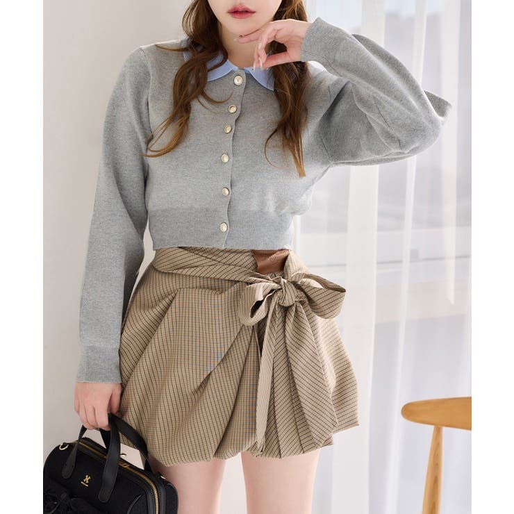 【one after another】配色襟付きニット | NICE CLAUP / OLIVE des OLIVE　OUTLET | 詳細画像17 