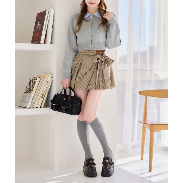 【one after another】配色襟付きニット | NICE CLAUP / OLIVE des OLIVE　OUTLET | 詳細画像21 