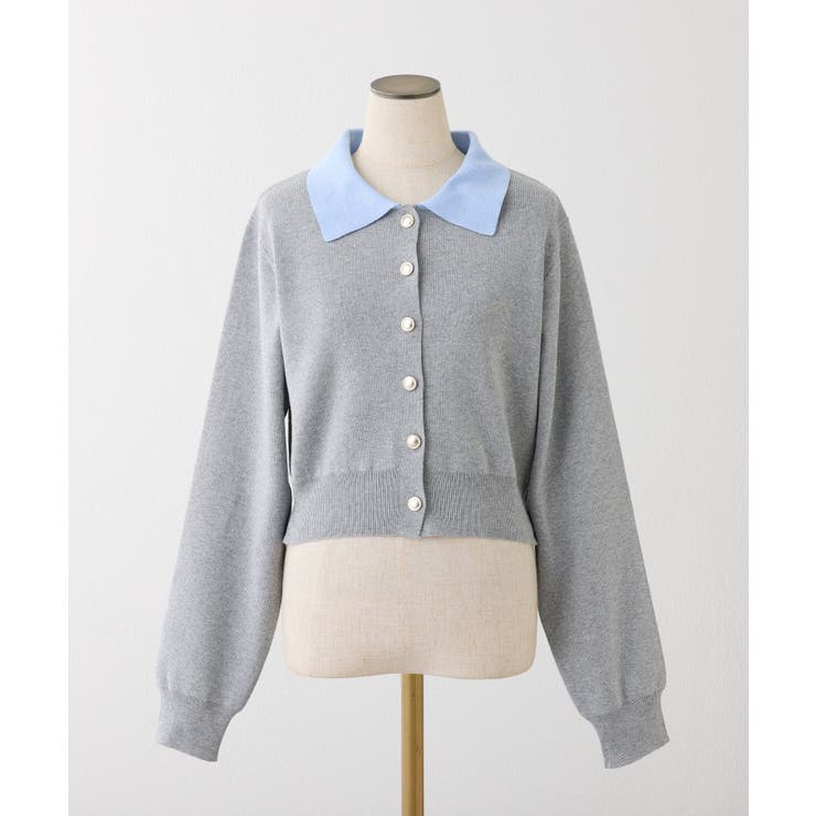 【one after another】配色襟付きニット | NICE CLAUP / OLIVE des OLIVE　OUTLET | 詳細画像23 