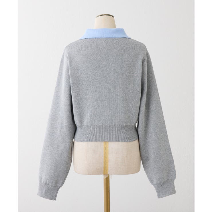 【one after another】配色襟付きニット | NICE CLAUP / OLIVE des OLIVE　OUTLET | 詳細画像25 