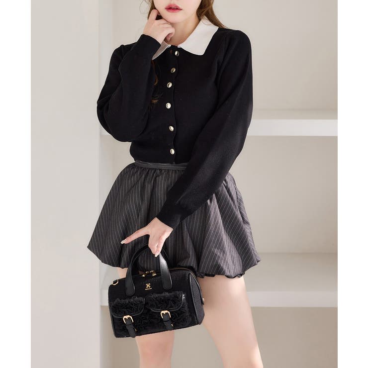 【one after another】配色襟付きニット | NICE CLAUP / OLIVE des OLIVE　OUTLET | 詳細画像31 