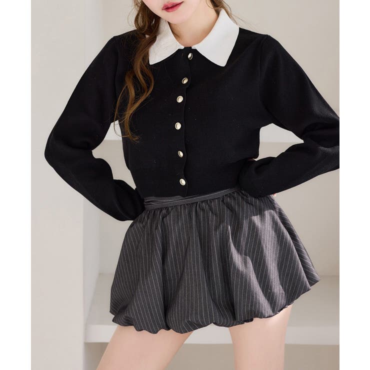 【one after another】配色襟付きニット | NICE CLAUP / OLIVE des OLIVE　OUTLET | 詳細画像32 