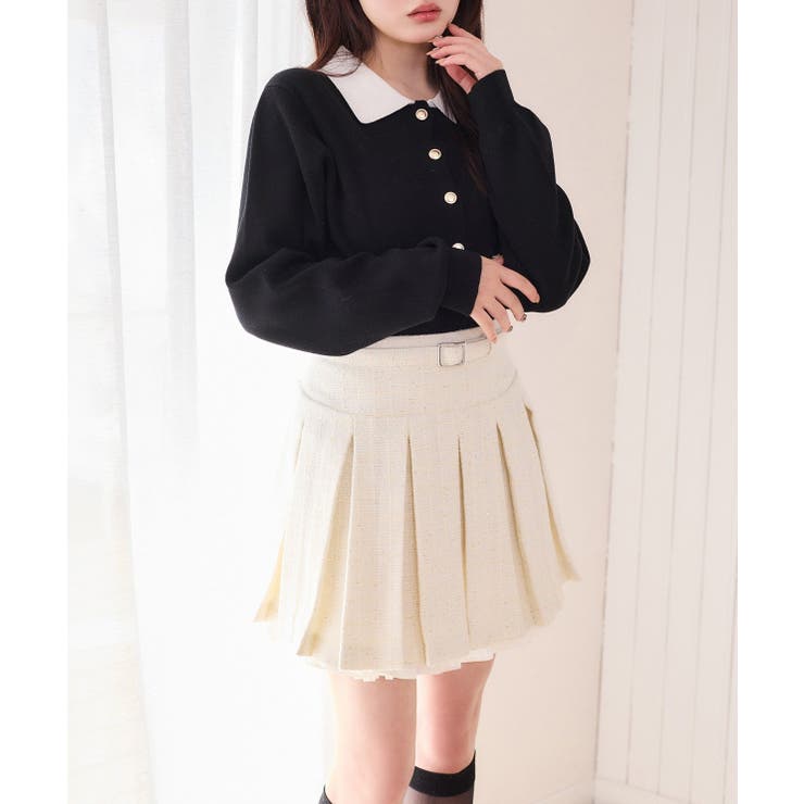 【one after another】配色襟付きニット | NICE CLAUP / OLIVE des OLIVE　OUTLET | 詳細画像40 