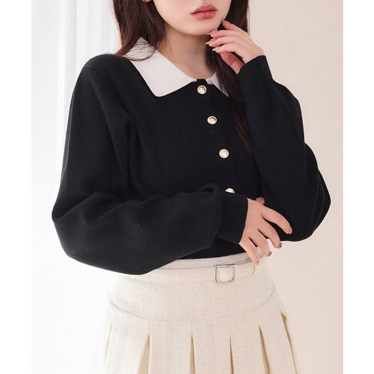 【one after another】配色襟付きニット | NICE CLAUP / OLIVE des OLIVE　OUTLET | 詳細画像41 