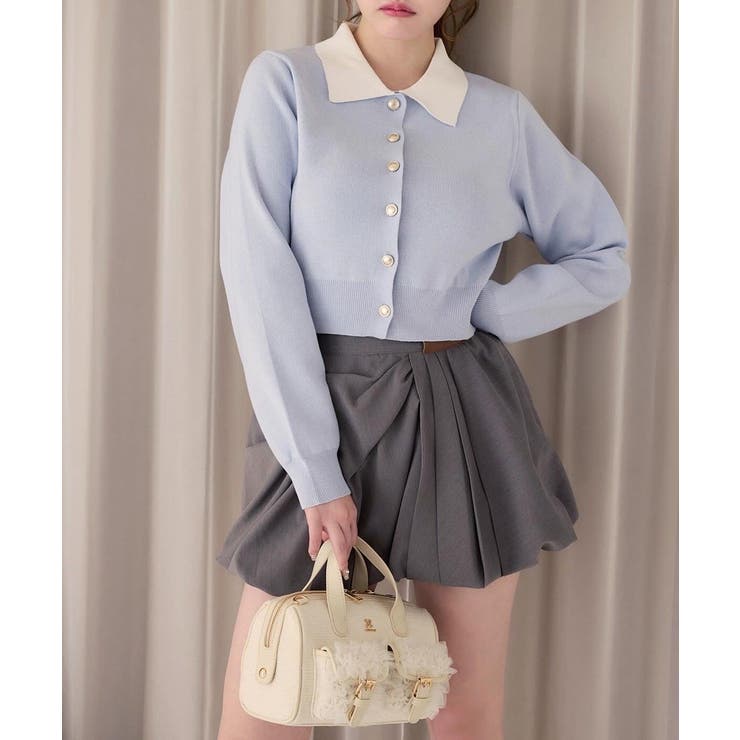 【one after another】配色襟付きニット | NICE CLAUP / OLIVE des OLIVE　OUTLET | 詳細画像43 