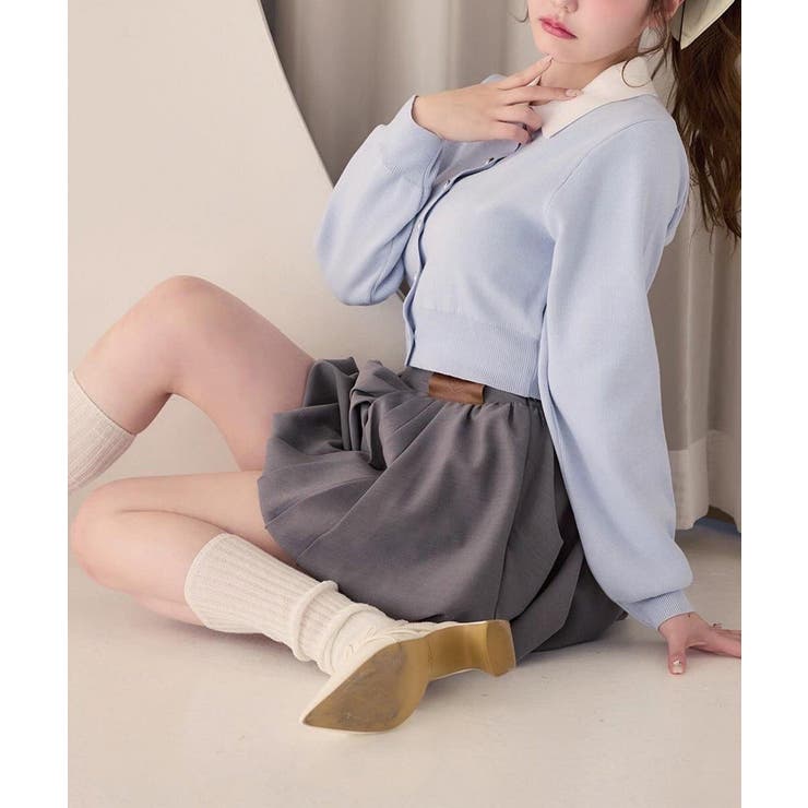 【one after another】配色襟付きニット | NICE CLAUP / OLIVE des OLIVE　OUTLET | 詳細画像47 