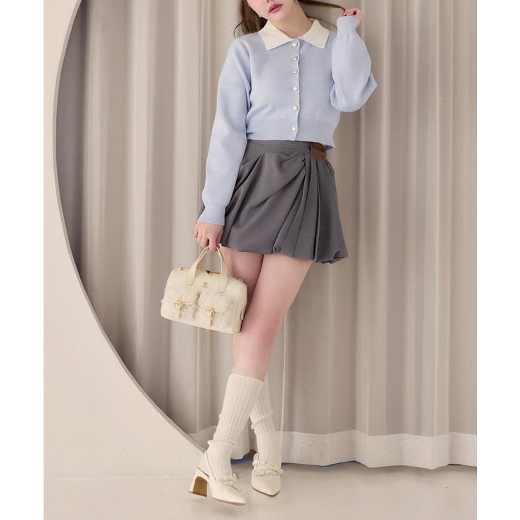 【one after another】配色襟付きニット | NICE CLAUP / OLIVE des OLIVE　OUTLET | 詳細画像48 