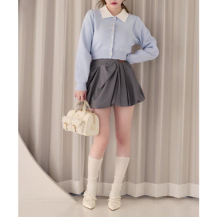 【one after another】配色襟付きニット | NICE CLAUP / OLIVE des OLIVE　OUTLET | 詳細画像49 