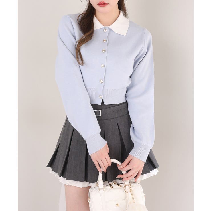 【one after another】配色襟付きニット | NICE CLAUP / OLIVE des OLIVE　OUTLET | 詳細画像58 