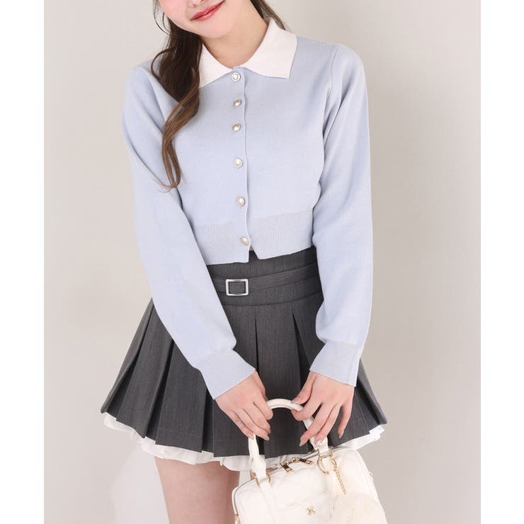 【one after another】配色襟付きニット | NICE CLAUP / OLIVE des OLIVE　OUTLET | 詳細画像59 