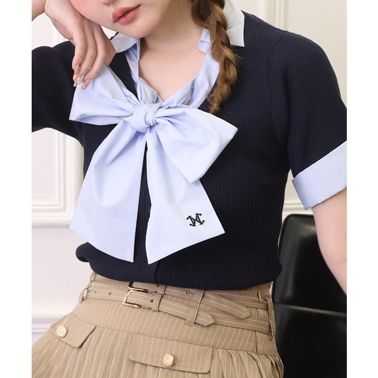 【one after another】ビッグリボンドッキングニット | NICE CLAUP / OLIVE des OLIVE　OUTLET | 詳細画像39 