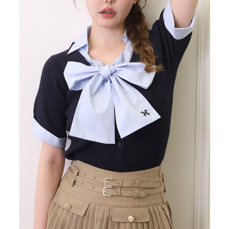 【one after another】ビッグリボンドッキングニット | NICE CLAUP / OLIVE des OLIVE　OUTLET | 詳細画像17 