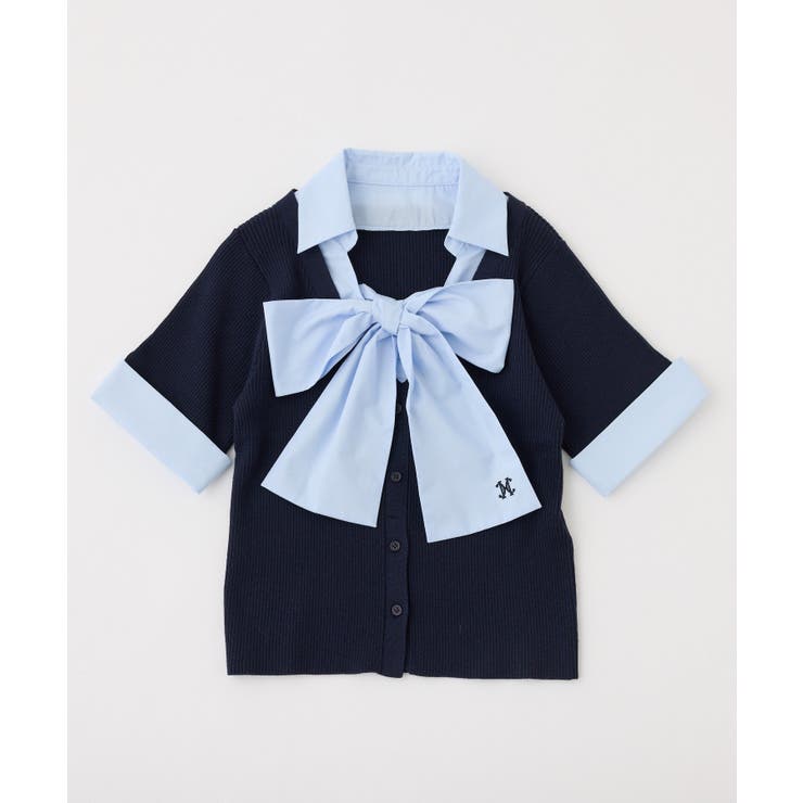 【one after another】ビッグリボンドッキングニット | NICE CLAUP / OLIVE des OLIVE　OUTLET | 詳細画像15 