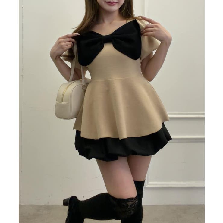 【one after another】肩リボンニット | NICE CLAUP / OLIVE des OLIVE　OUTLET | 詳細画像28 