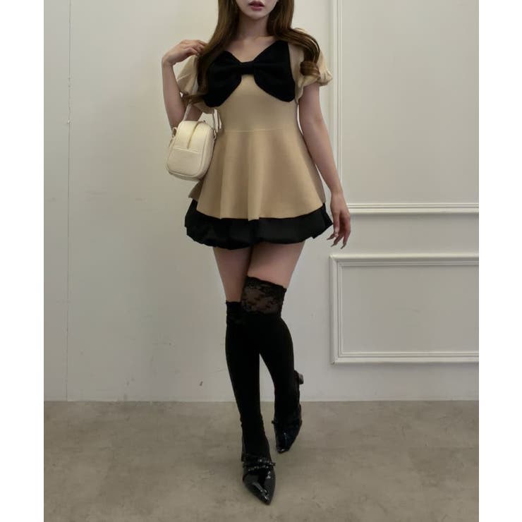 【one after another】肩リボンニット | NICE CLAUP / OLIVE des OLIVE　OUTLET | 詳細画像29 