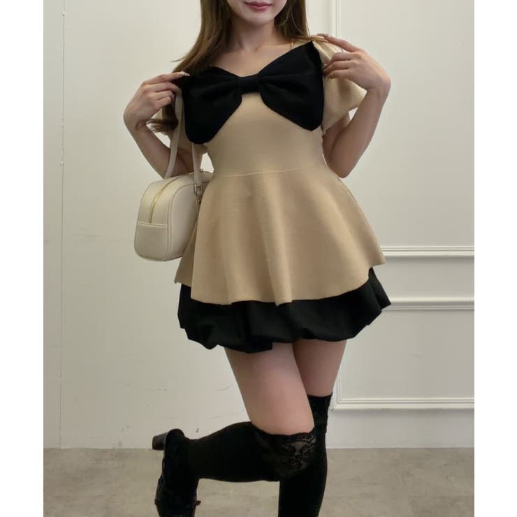【one after another】肩リボンニット | NICE CLAUP / OLIVE des OLIVE　OUTLET | 詳細画像31 