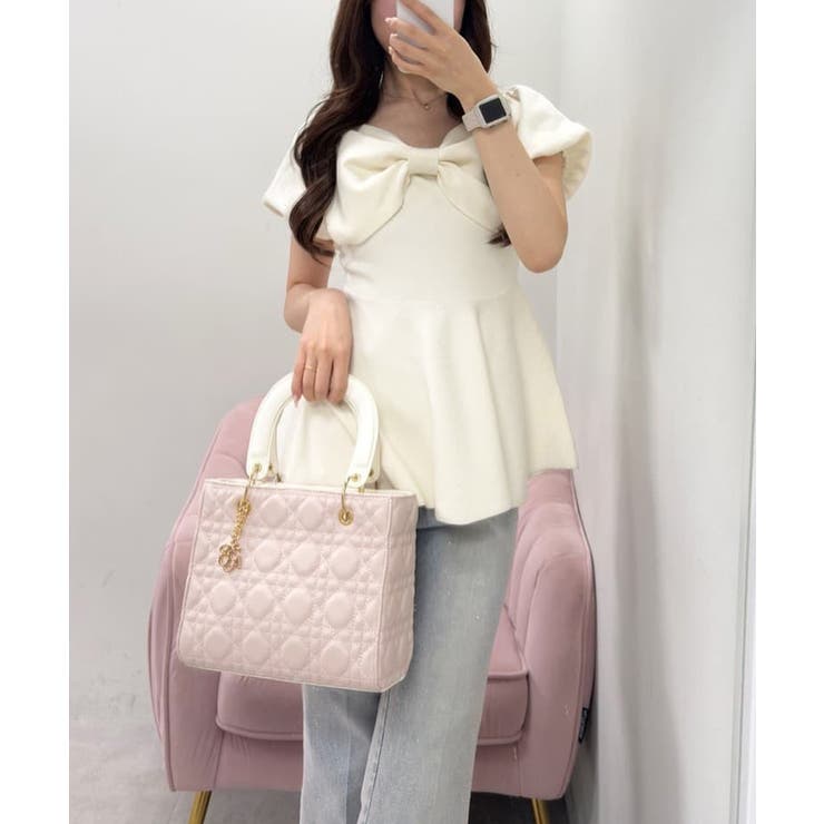 【one after another】肩リボンニット | NICE CLAUP / OLIVE des OLIVE　OUTLET | 詳細画像37 